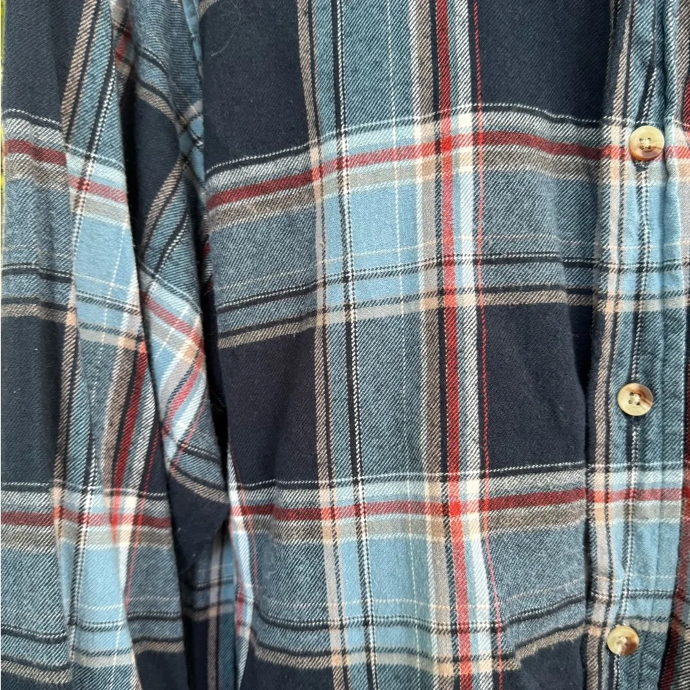 RedHead Men's Navy and Light Blue Plaid‎ Shirt